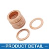A ABSOPRO Copper Crush Washers Flat Sealing Gaskets Rings 14mm