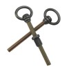 Xhziy 4 Pack M8 x 105 mm Antique Brass Swivel