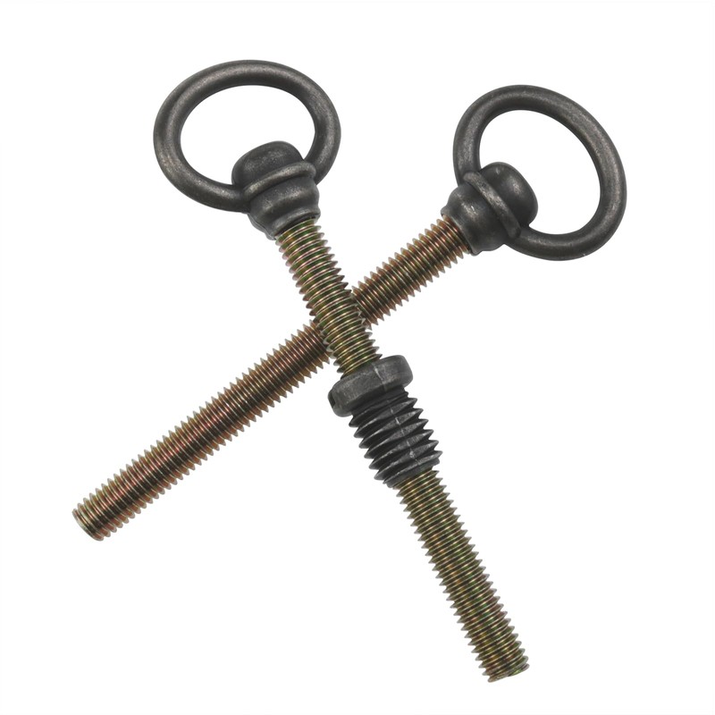 Xhziy 4 Pack M8 x 105 mm Antique Brass Swivel