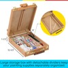 MEEDEN Tabletop Art Sketchbox Easel : Solid Beechwood Table Easels