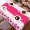 2 Pack Valentines Day Tablecloth,Valentines Day Decorations 54" x 108"