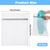 8 Pieces Mesh Laundry Bags with Zip 40x30cm Small Washing