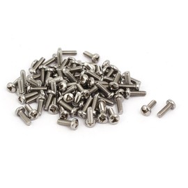IIVVERR M2x6mm 304 Stainless Steel Y Type Drive Pan Head Tamper Proof Security Screws 80pcs (M2x6mm 304 Acero Inoxidable Tipo Y Cabeza de la sartén Cabeza A prueba de manipulaciones Tornillos de segur