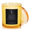 Lemon Vanilla Scented Candle, 2-Wick Luxury Soy Wax Candle, 9