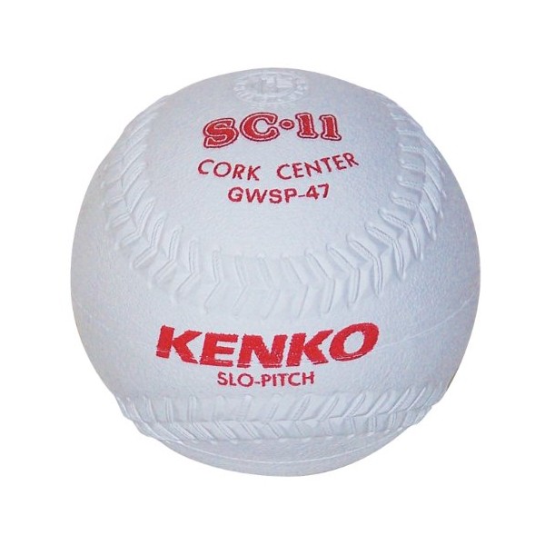 Markwort Kenko High Tech Softball with Cork Center- 1 Dozen (White, 11-Inch)