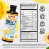 Barlean's Mango Peach Omega 3 Fish Oil Liquid Supplement with