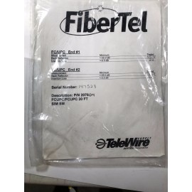 FiberTel SIECOR OPTICAL CABLE 12/99 SM FIBER TB11  30ft