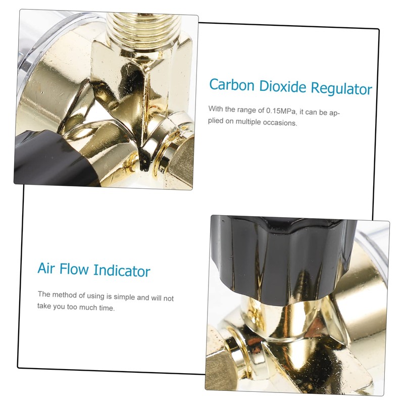 CHILDWEET Gas Flow Indicator Argon Regulator for Measurement Durable Reliable