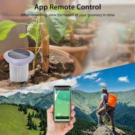 Snblzhef Tuya Smart Zigbee Solar Soil Sensor for Gardening Temperature and Humidity Meter APP Control Digital Soil Thermometer
