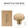Ravinte 30 Pack Solid Single Hole Kitchen Round Cabinet Knobs