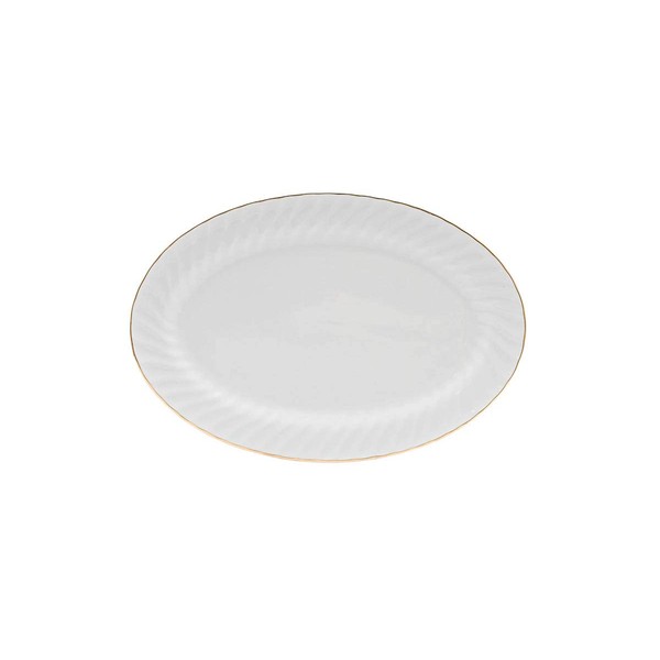 Lynns Paradise Imperial Gold 14-Inch Oval Platter, Set of 2,
