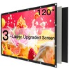 Pipishell 120 Inch 3-Layer Upgraded Projector Screen,16:9 4K UHD Outdoor