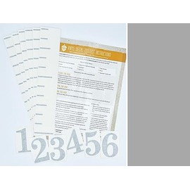 Little Acorns DIY Vinyl Growth Chart Ruler Decal Kit, Large #s - Medium Grey