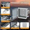 Joinfworld 6x6x4 Outdoor Electrical Box Weatherproof Junction Box Plastic Clear