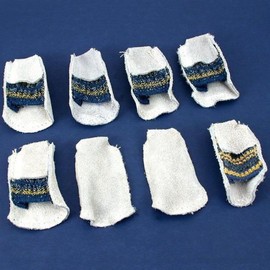 10 Closed Leather Thumb Guards Jewelry Polishing Tools