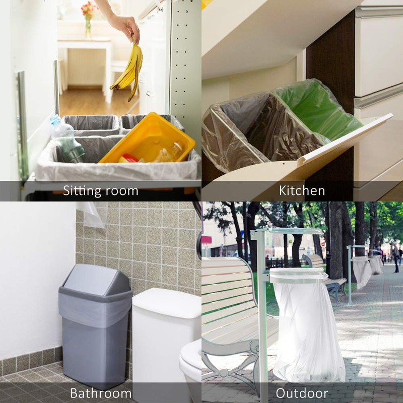 10 Gallon 300 Counts Medium Trash Bags Tall Kitchen Garbage