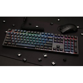 Ducky One 3 Pro Nazca 8K Hotswap RGB Triple Shot PBT Mechanical Keyboard - Cherry MX2A Speed Silver