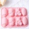 AIBOYA 8 Cavity Corn Pig Silicone Candy Molds For Chocolate