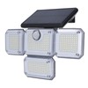 Solar Outdoor Street Light 4 Rotating Head Flexible Foldable IP64
