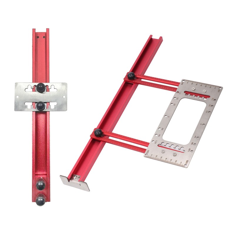 Cabinet Hardware Jig 64mm 96mm 128mm 192mm Laser Engraved Portable