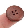 100Pcs Wooden Button 20mm 4 Holes Delicate Cute Waterproof Clothing