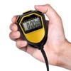 YIWENG Stopwatch, Waterproof Stopwatch Digital Handheld LCD Timer Chronograph Sports