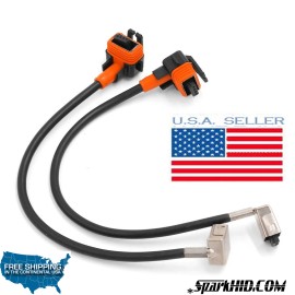 SparkHID HID and LED 2X D1S D1R HID Xenon Bulbs Replacement Power Cords Cables For D1 HID Ballasts 2