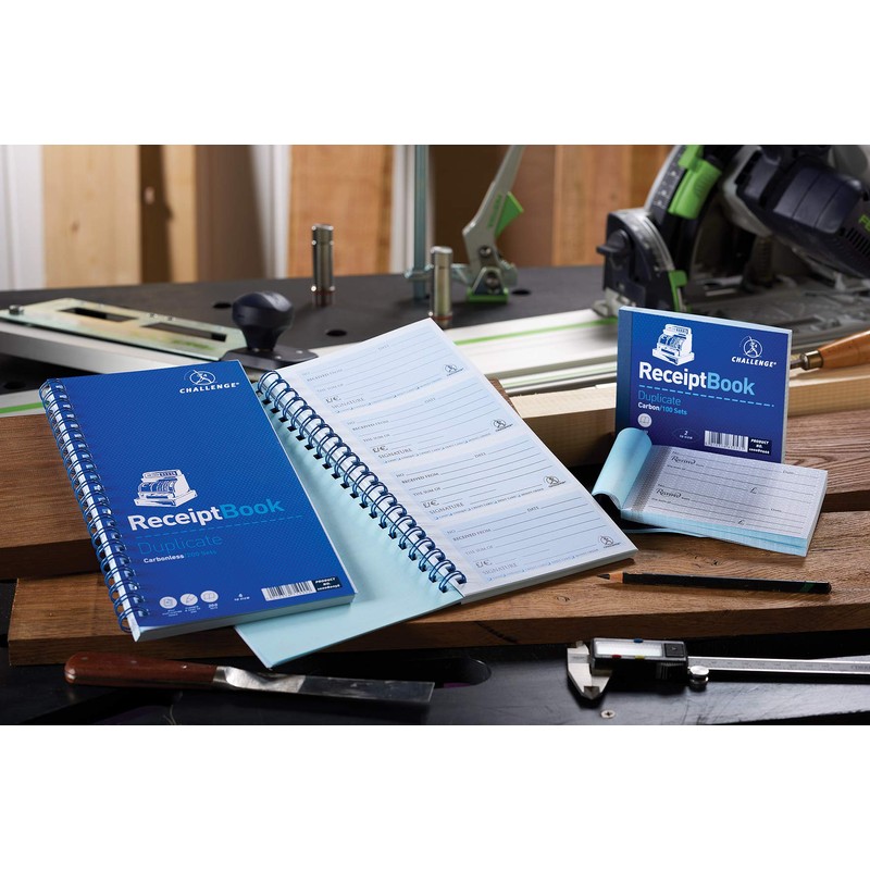 Challenge Triplicate Receipt Book, Carbonless, 50 Pages, 10 pack (140
