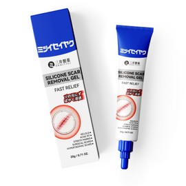 DRMITSUI Gel de silicona para cicatrices antiguas y recientes, tratamiento para cicatrices de acné, quemaduras quirúrgicas y estrías, gel de silicona 