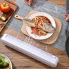 Cling Film Dispenser Cling Film Cutter Refillable Plastic Wrap Dispenser