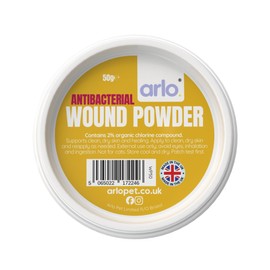 Wound Powder for Animals 50g Tub – Natural Skin Cleanser – Supports Healthy Skin Recovery – Gentle, Fast-Drying, Non-Sting Formula - Horses, Pets, Livestock