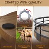Farmhouse Oak 13" Lazy Susan Turntable Organizer for Cabinet, Round