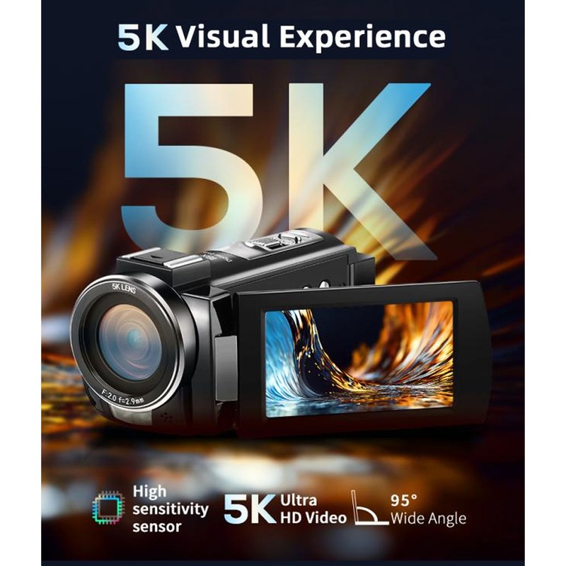 56MP 5K DV800 Camera 18X Digital Zoom Autofocus Anti Shake