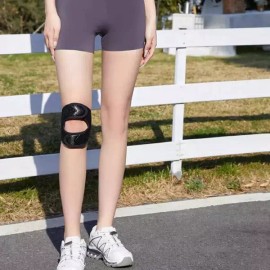 여성 무릎 보호대 서포트 운동 스포츠 찍찍이 가벼운 [블랙] Women's Knee Support Sports Velcro Lightweight [Black]
