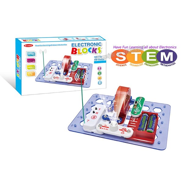 Electrical Circuit STEM Building Block Teaching Electricity Electronics Exploration Kit