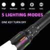 Sulitcamp Super Bright Tactical Flashlight,LED Zoomable High Lumen Flashlights,Dual Light
