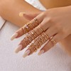 Gmai Vintage Gold Stackable Ring Set 28/30/22 Pcs Knuckle Rings
