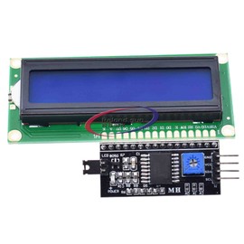LCD1602 LCD HD44780 1602 16x2 Serial LCD Black Character Blue Backlight Display Board IIC PCF8574T I2C Adapter Converter