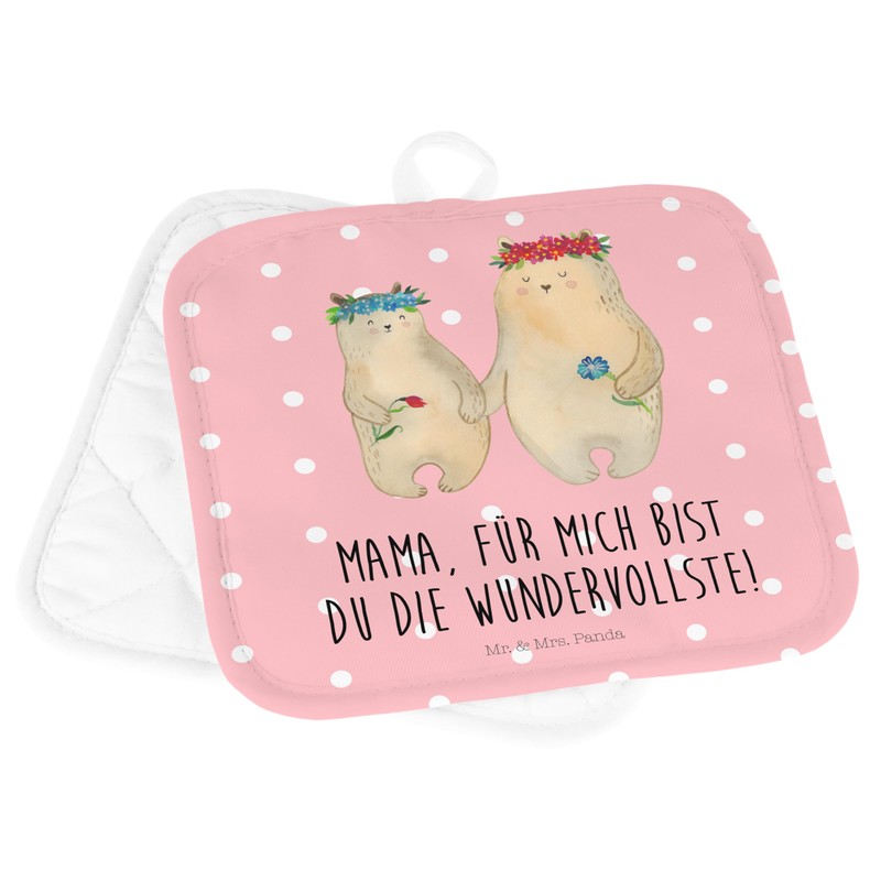 Mr. & Mrs. Panda Set of 2 Pot Holders Bears