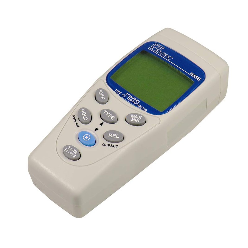 Sper Scientific 800007 2 Channel Thermocouple Thermometer, Type K/J