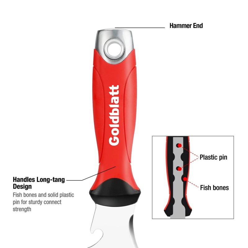 Goldblatt 2PC 9-in-1 Paint Scraper Tool Heavy Duty Stainless Steel