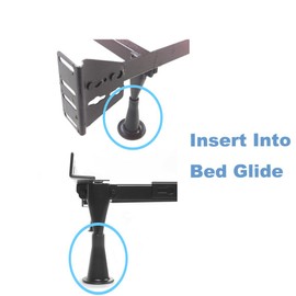 Home's Place 6PCS Reinforced Bed Frame Feet to Replace Wheels. Prevent Sliding, Protect Floor. Plastic Bed Frame Feet Replacement
