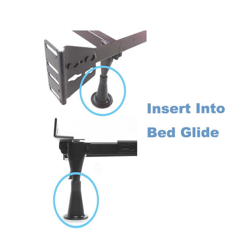 Home's Place 6PCS Reinforced Bed Frame Feet to Replace Wheels.