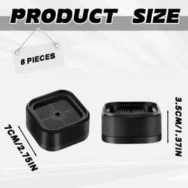 YSFVNP 8Pcs Chair Raisers, Furniture Risers Furniture Risers, Chair Raisers, Desk Riser Blocks, Square Stackable Bed Raisers Blocks Lift Height 3.5cm,Bed Raisers Heavy Duty