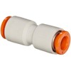 SMC KQ2H07-00A PBT Push-to-Connect Tube Fitting, Straight Union, 1/4" Tube