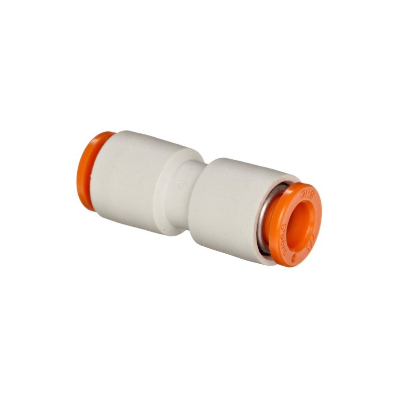 SMC KQ2H07-00A PBT Push-to-Connect Tube Fitting, Straight Union, 1/4" Tube