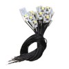 Wired SMD 3528 Chip LED White with Resistor, Pack of