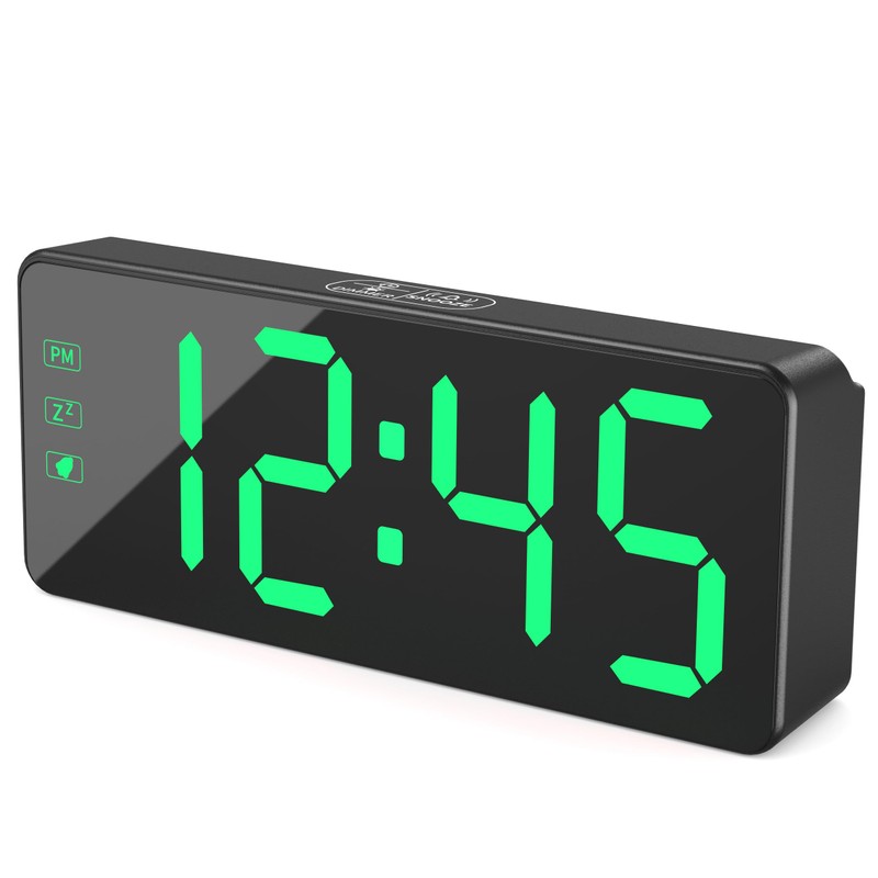 KWANWA Alarm Clock for Heavy Sleepers - 2.4" Super Bright