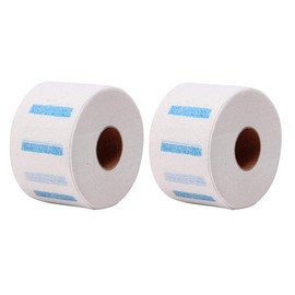 2 Rolls 170 Counts Disposable Barber Neck Strip Stretchy Paper Neck Band Neck Paper Hairdressing Stretchy Wrap Barber Accessories for Salon Haircutting Styling