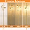 Dimmable Floor Lamp, Industrial Floor Lamps for Living Room, Gold